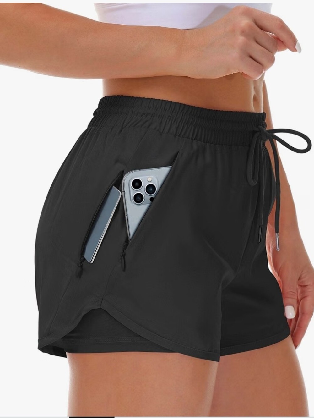 🏃🏿Woman Size XL Running Shorts With Liner Shorts🏃🏽‍♀️